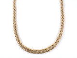 45545 - Circa 1950s Tiffany Gold Hollow Woven Wire Necklace