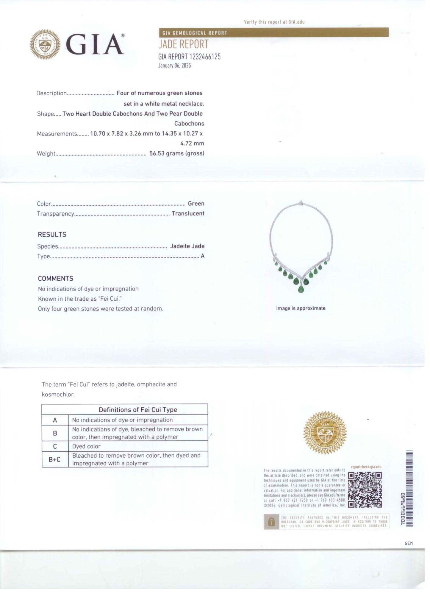 45556 - Circa 1950s  Platinum Diamond Jadeite Tapered "V" Festoon Necklace