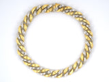 45557 - Dunay Gold Platinum Woven Sabi Link Necklace