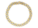 45557 - Dunay Gold Platinum Woven Sabi Link Necklace