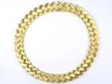 45559 - Dunay Gold Woven Sabi Flexible Link Necklace