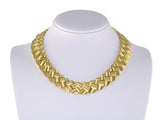 45559 - Dunay Gold Woven Sabi Flexible Link Necklace