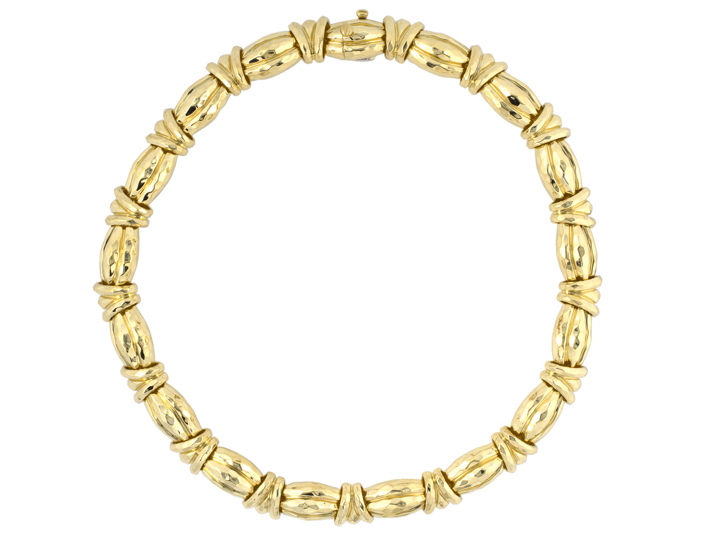 45560 - Dunay Gold Faceted Link Necklace
