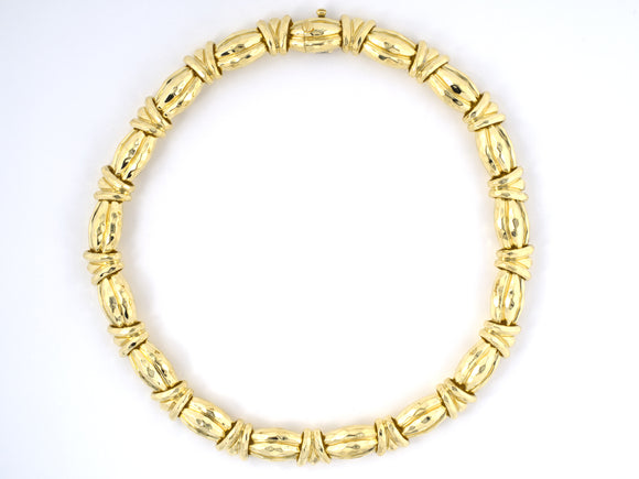 45560 - Dunay Gold Faceted Link Necklace