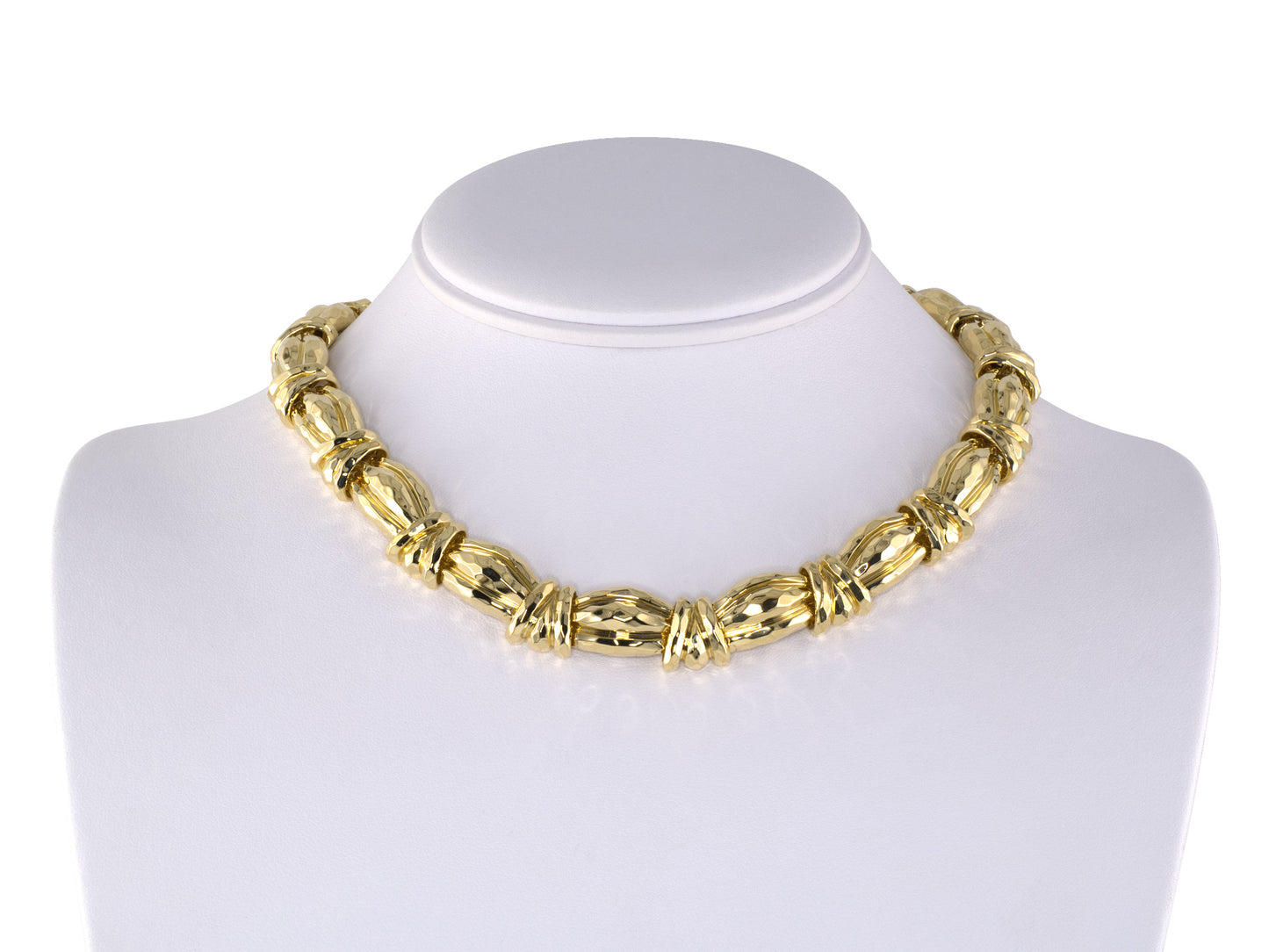 45560 - Dunay Gold Faceted Link Necklace