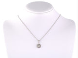45589 - Platinum Diamond Octagonal Tiered Merry Widow Drop Pendant Necklace