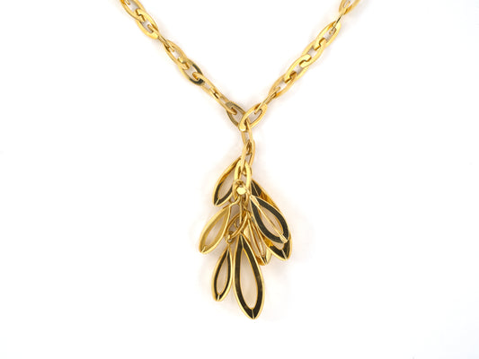 45626 - Roberto Coin Gold Sapphire Ruby Drop Dangle Cluster Pendant Necklace