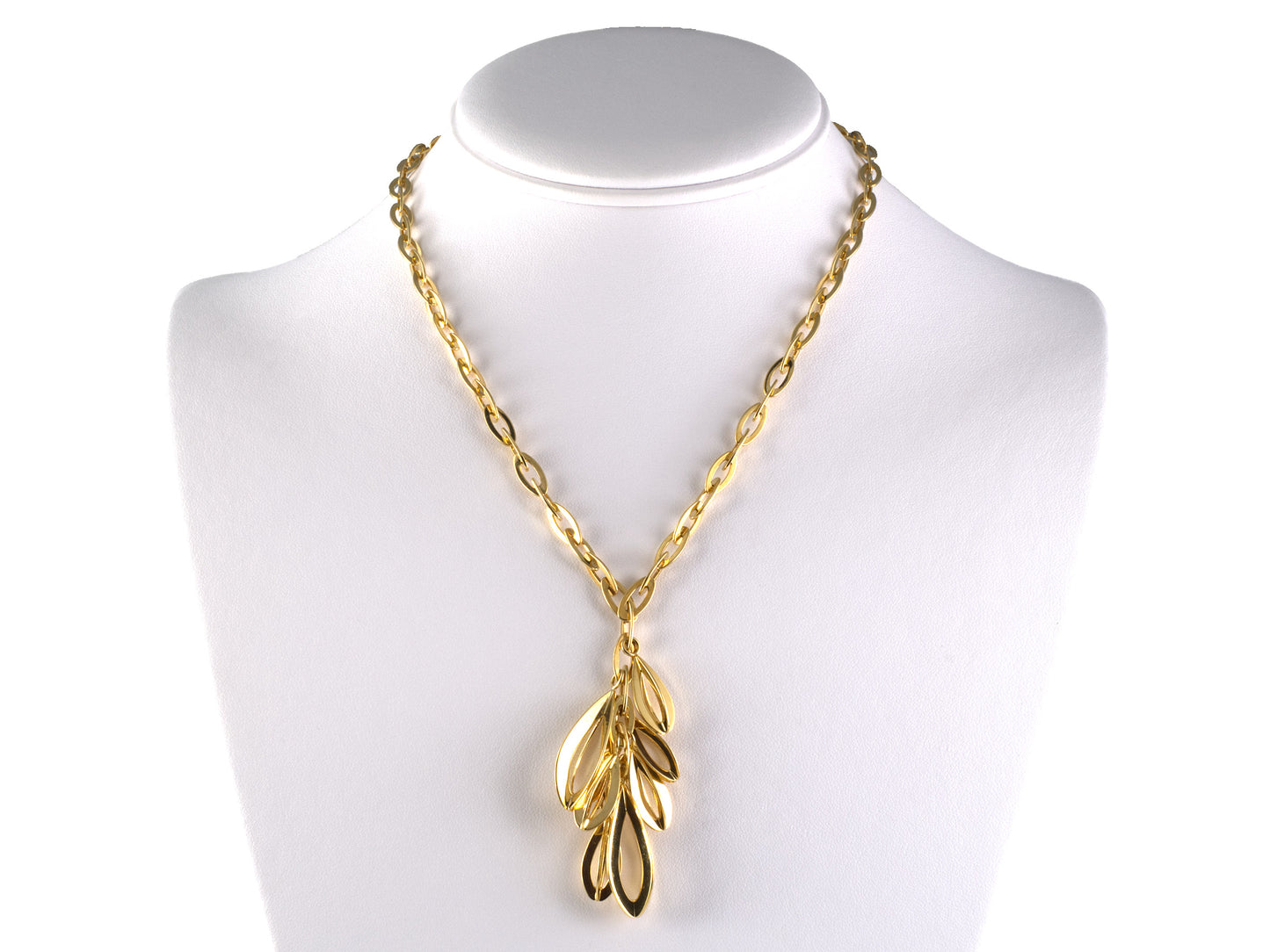 45626 - Roberto Coin Gold Sapphire Ruby Drop Dangle Cluster Pendant Necklace