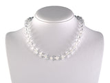 45629 - Italian Gold Diamond Faceted Crystal Bead Necklace