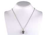 45643 - Barnett Robinson Platinum Diamond Tahitian Black Pearl Pendant
