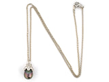 45643 - Barnett Robinson Platinum Diamond Tahitian Black Pearl Pendant