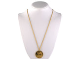 45644 - 24K Gold Angel in Relief Medallion Pendant