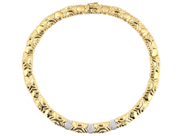 45650 - Mayors Gold Diamond  Necklace