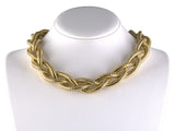 45652 - Circa 1970s Italy Gold Hollow Coil Twisted Rope Necklace
