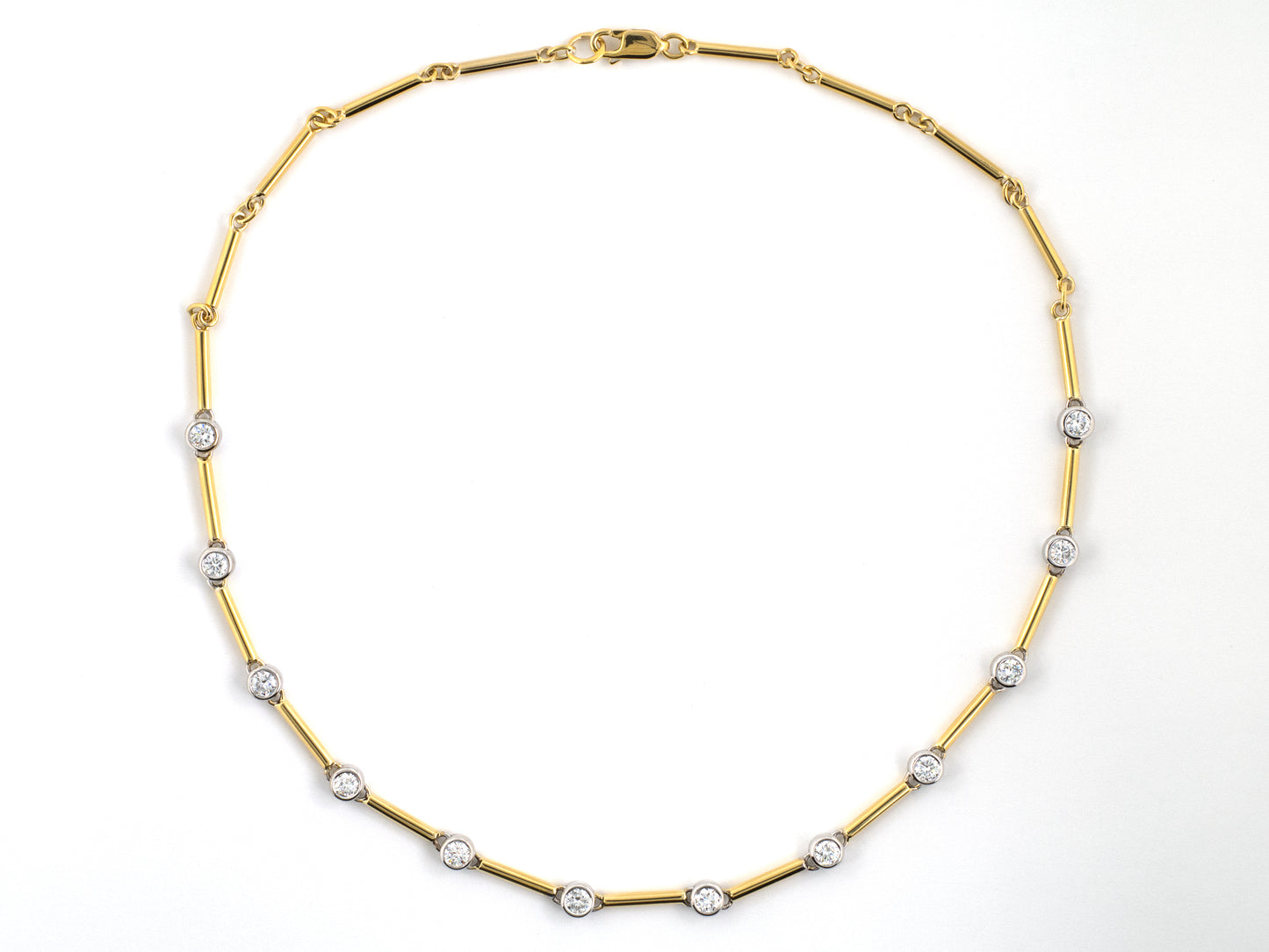45694 - Gold Diamond-By-The-Yard Chain Necklace