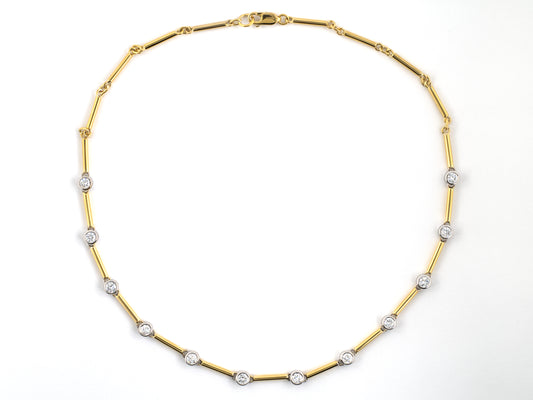 45694 - Gold Diamond-By-The-Yard Chain Necklace
