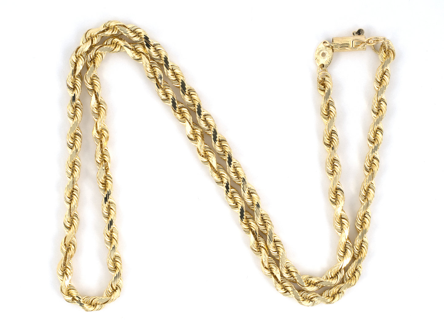 45733 - Gold Solid Rope Necklace