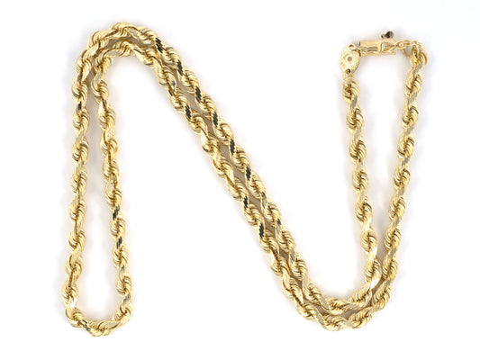 45733 - Gold Solid Rope Necklace