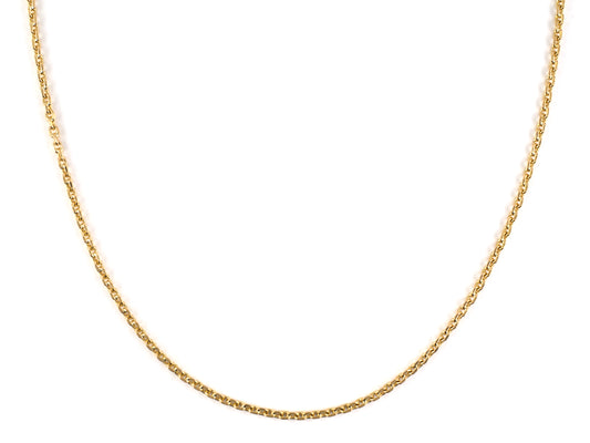 45745 - Gold Diamond-Cut Cable Link Chain Necklace