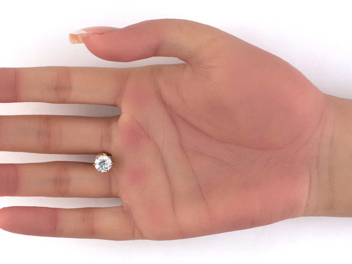50212 - Platinum Gold GIA Diamond Stud Earrings