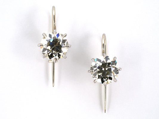 50418 - Platinum Filigree Basket Stud Earrings