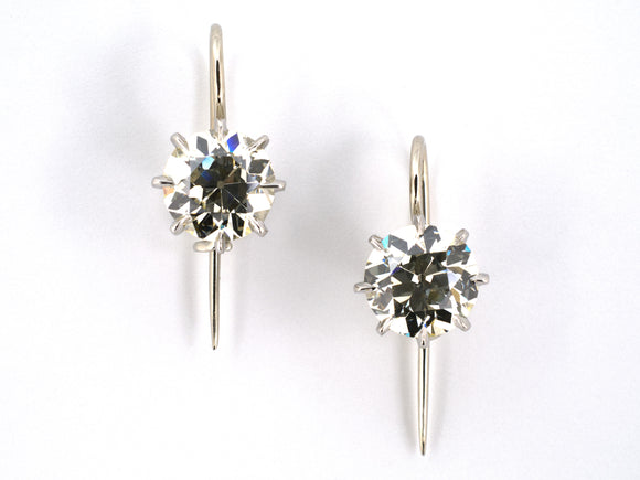 50418 - Platinum Filigree Basket Stud Earrings