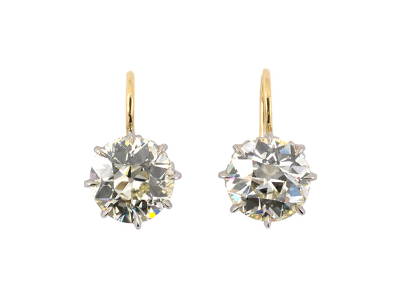 51493 - Platinum Gold Diamond Filigree Basket Stud Earrings