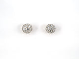 53084 - Tiffany Platinum Diamond Ball Stud Earrings
