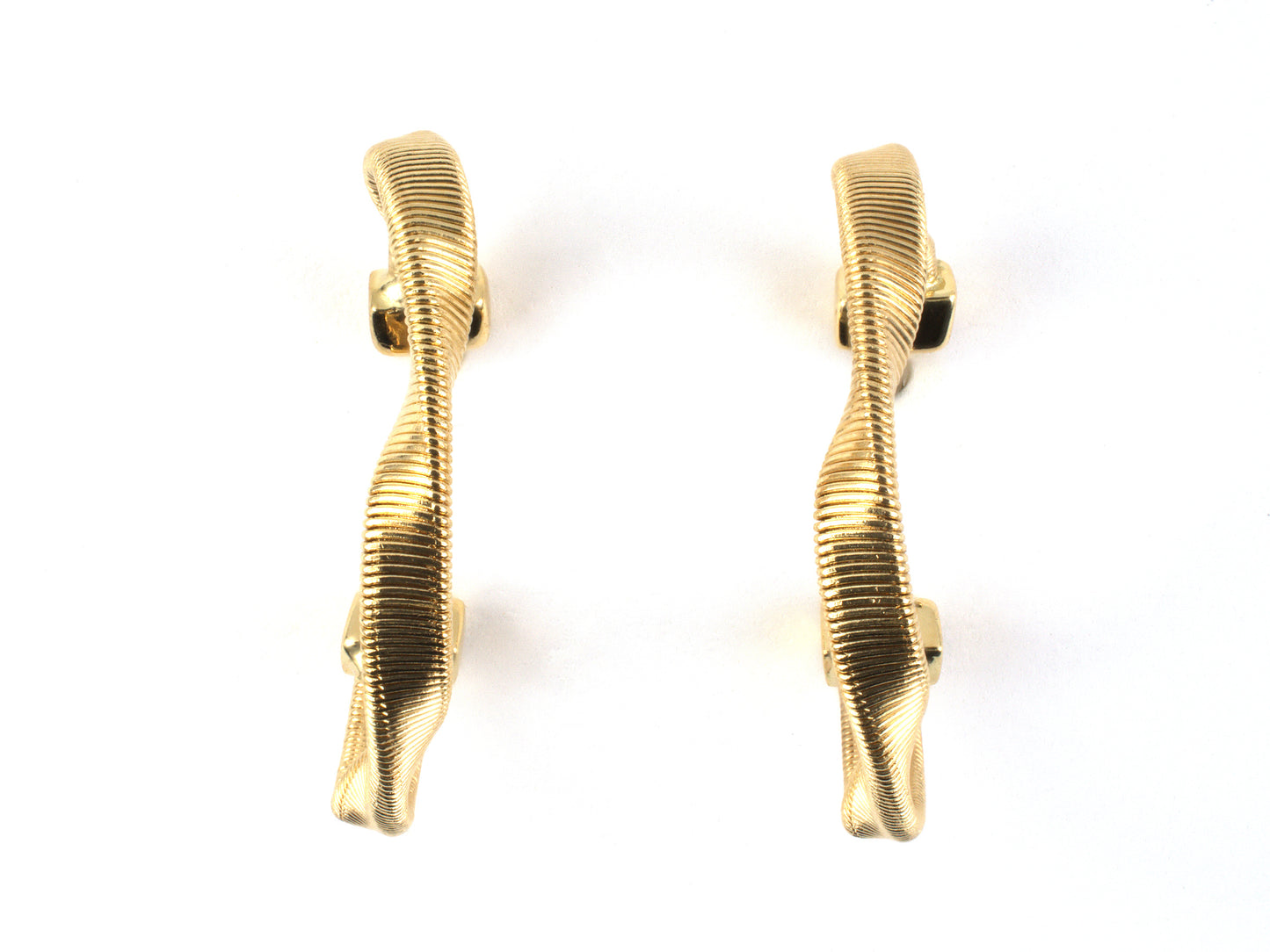 53243 - SOLD - Marco Bicego Gold Twisted Hoop Earrings