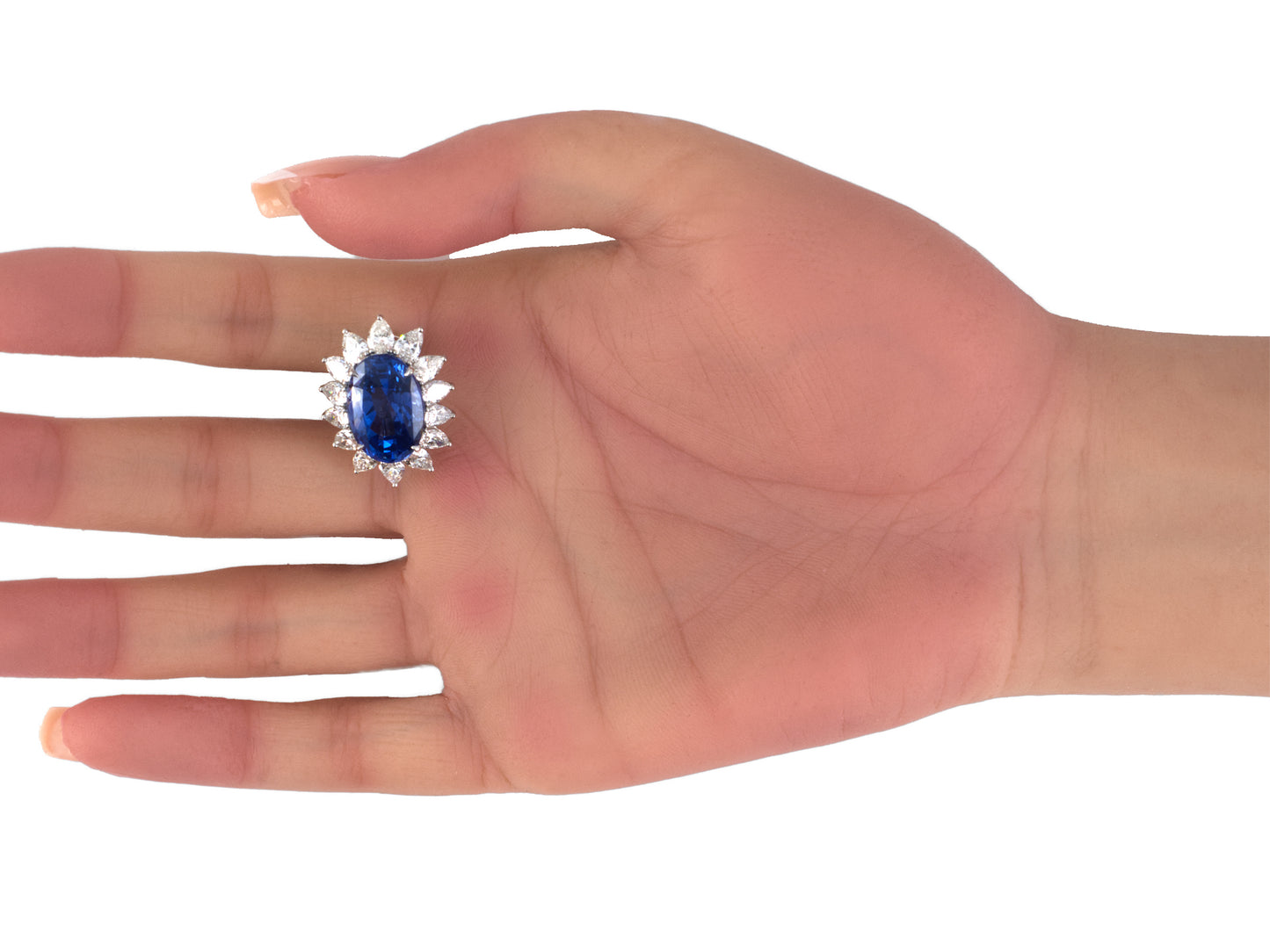 53343 - Circa 1960s Platinum AGL Ceylon Sapphire Diamond Earrings