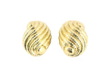 53611 - Webb Gold Faceted Swirl Earrings