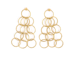 53744 - SOLD - Gold Drop Dangle Earrings