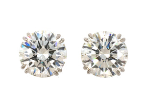 54185 - Platinum GIA Diamond Stud Earrings