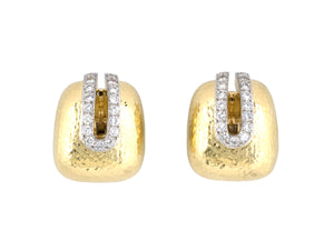 54262 - "Webb" Gold Platinum Diamond Earrings