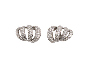 54291 - Gold Diamond Pave Earring