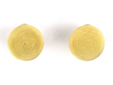 54307 - Gold Italy Domed Beehive Earrings