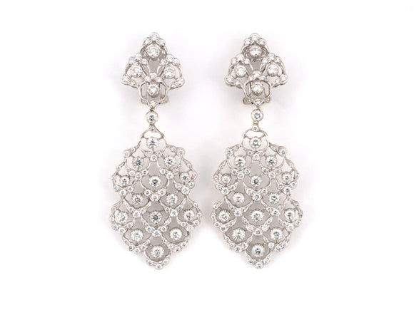 54339 - Buccellati Gold Diamond Detachable Drop Earrings