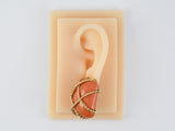 54374 - Seaman Schepps & Cage Gold Coral Earrings