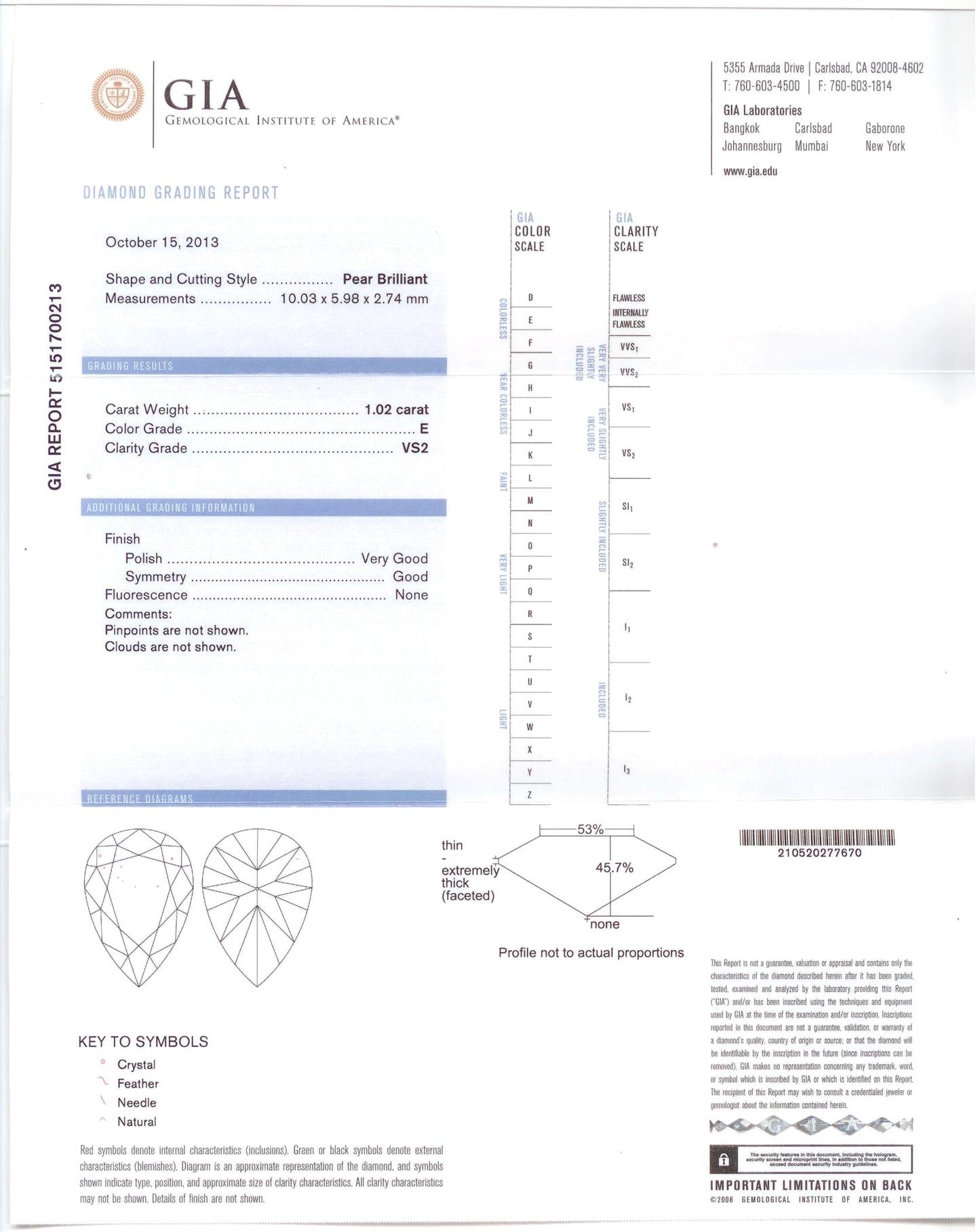 54461 - SOLD - Platinum Diamond GIA Flexible Drop Dangle Earrings