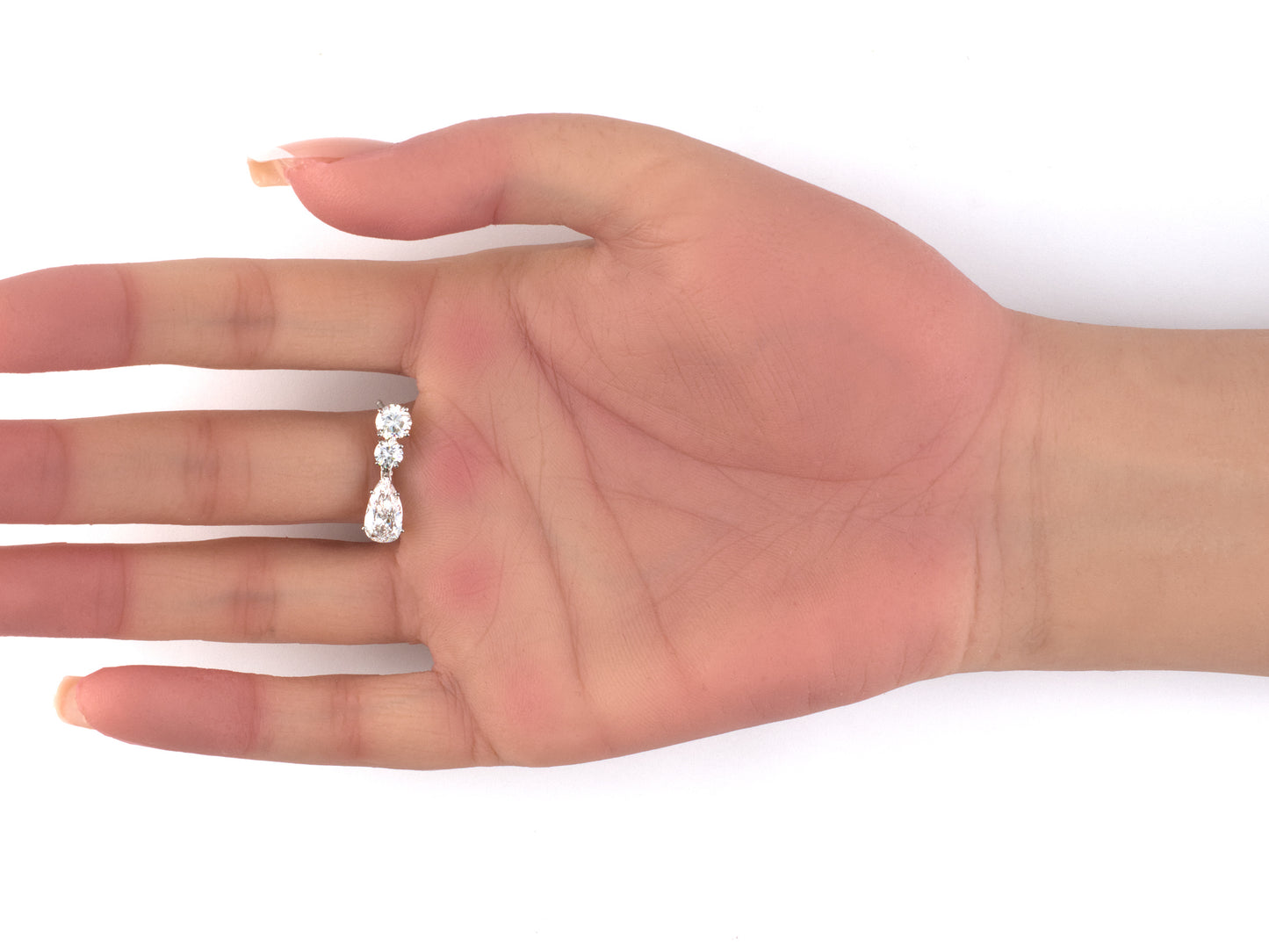 54461 - SOLD - Platinum Diamond GIA Flexible Drop Dangle Earrings