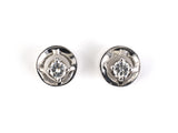 54487 - Gold Diamond Circular Stud Earrings