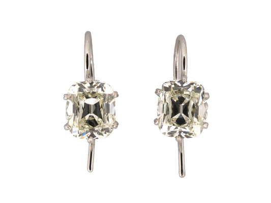 54548 - Platinum Diamond GIA Filigree Basket Earrings