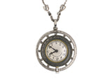 60513 - Circa 1915 Agassiz Platinum Diamond Enamel Pendant Watch Necklace