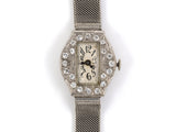 60723 - Circa 1919 Art Deco Paul Ditisheim Platinum Diamond Watch