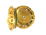 61012 - Art Nouveau Tiffany Gold Diamond Enamel Pendant Watch