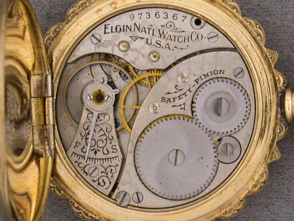 61097 - Circa1900s Gold Filled Elgin Hunting Case Pocket Watch