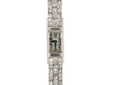 61155 - Circa 1920s Art Deco Cartier European Watch & Clock Co Platinum Diamond Watch