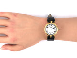 61393 - Circa 1990s Must De Cartier Vermeil 30mm Round Face Quartz Wrist Watch