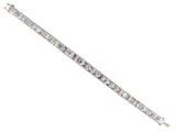 70881 - Circa1935 Art Deco Platinum Diamond Line Bracelet