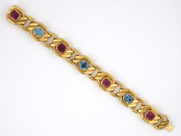 71498 - SOLD - Elan Gold Tourmaline Topaz Bracelet